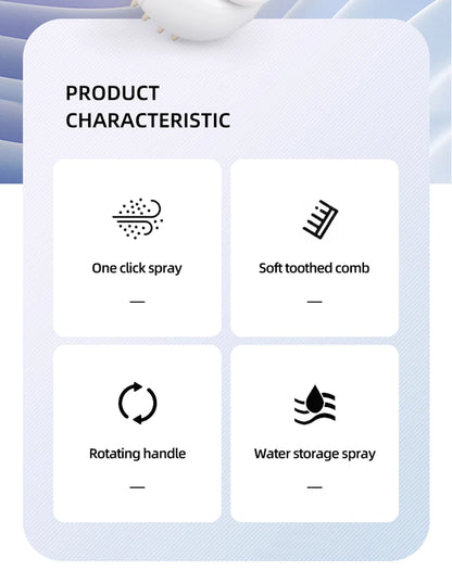 Rechargeable Pet Spray Brush for Long Hair Animals Cat Dog Massage Comb Steam Cleaning Hair Stuff mascotas Grooming Accessories