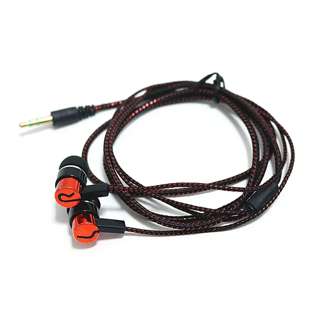 Universal Wired Earphone Noise Reduction In-Ear Stereo Earphones Noodles Style Sport Headset For Samsung Huawei Headphones