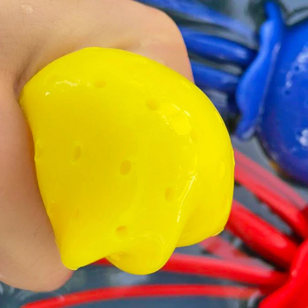 Baby Bath Toys Sponge Water Absorbing Octopus Squeezing Stress Relief Toys Summer Swimming Play Water Bath Toy for Children