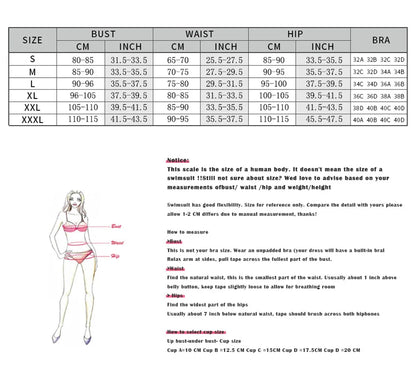Sexy Women 2Pcs Halter Bikini Swimsuits Female Push Up Swimwear Micro Bikinis Bathingsuit Swim Suit Beachwear Printed Biquini