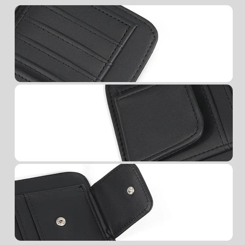 Multi functional ID storage clip car sun visor sun visor small card bag clip car glasses clip banknote storage bag
