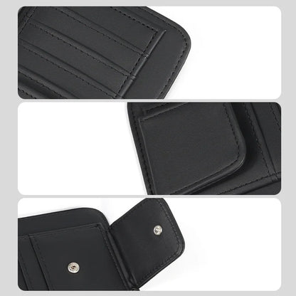 Multi functional ID storage clip car sun visor sun visor small card bag clip car glasses clip banknote storage bag