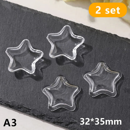 2pcs Pet Hair Keepsake Box Transparent Dog Cat Fur Storage Box For DIY Memorial Decoration Gift For Pet Lovers Display Souvenir