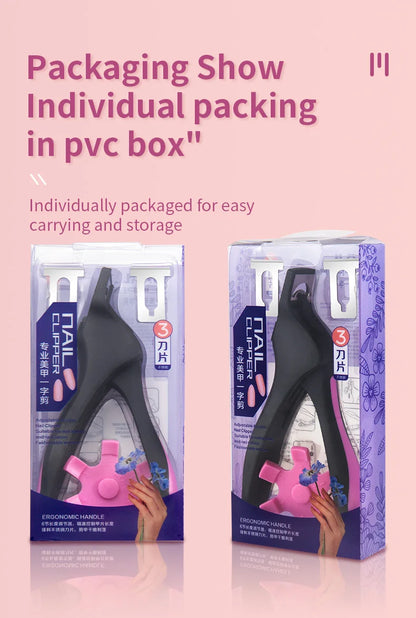 U-shaped French False Nail Scissors Acrylic Nail Clipper Adjustable Nail Tip Cutter Trimmer Manicure with Sizer Precise Cutting