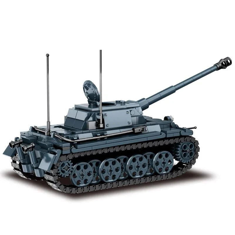 Military Army Soldiers World War Tank Armored Vehicle Model Assemble Building Blocks Bricks DIY Toys Gift