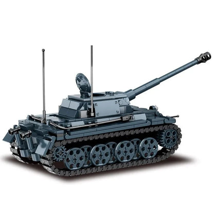Military Army Soldiers World War Tank Armored Vehicle Model Assemble Building Blocks Bricks DIY Toys Gift