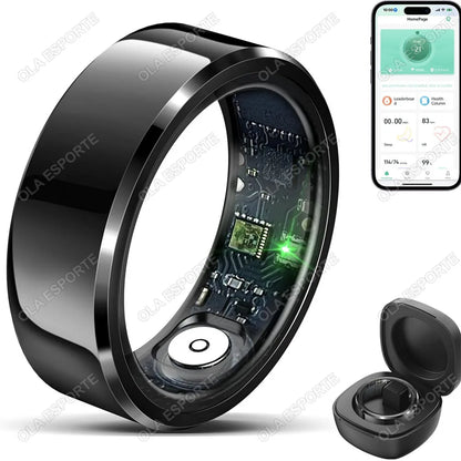 2026 Smart Ring Blood Pressure Heart Rate Sleep Monitoring Smartring IP68 & 5ATM Waterproof Multi-sport Smartring Man Women R11C
