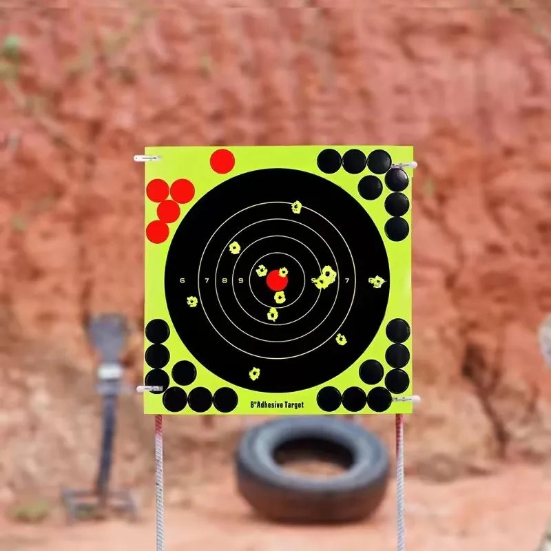 10/20/30/50PCS Splatter Target Stickers High Visibility Reactive Adhesive Paper Targets for Shooting Hunting Training Practice