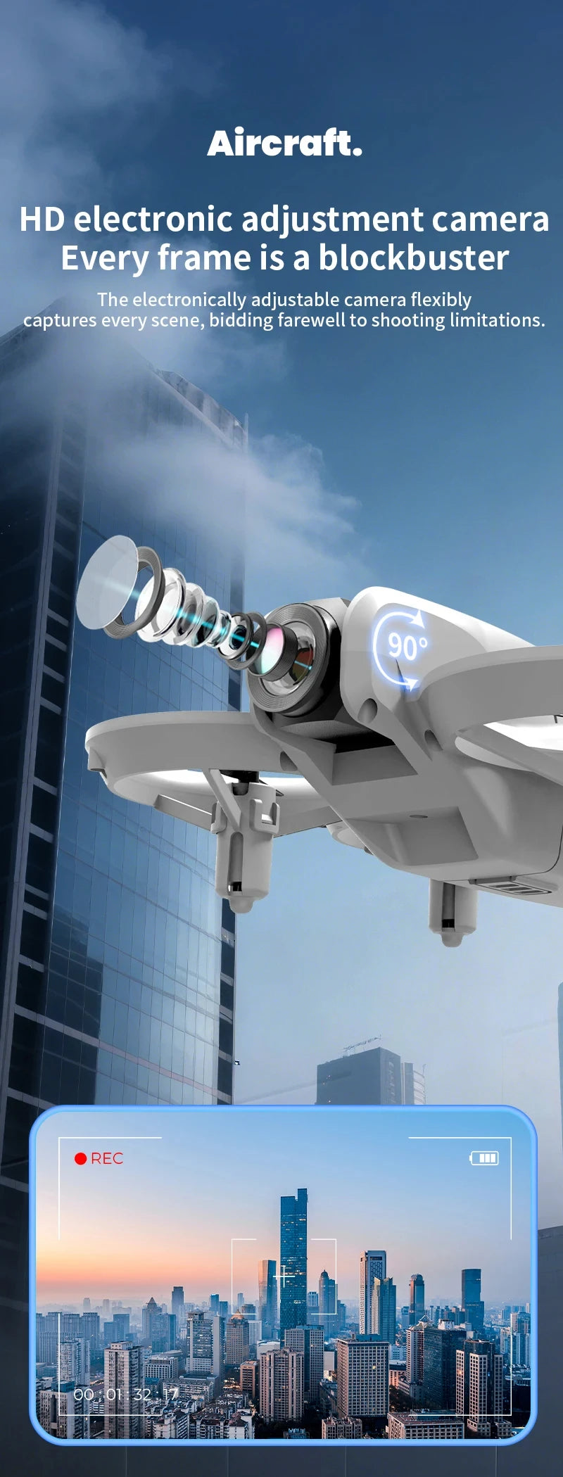 New Hot Mini Drone WIFI FPV Hover Professional 4K Camera Pocket Coloful Lights Dron Rc Plane Foldable Quadcopter RC Toys Gifts