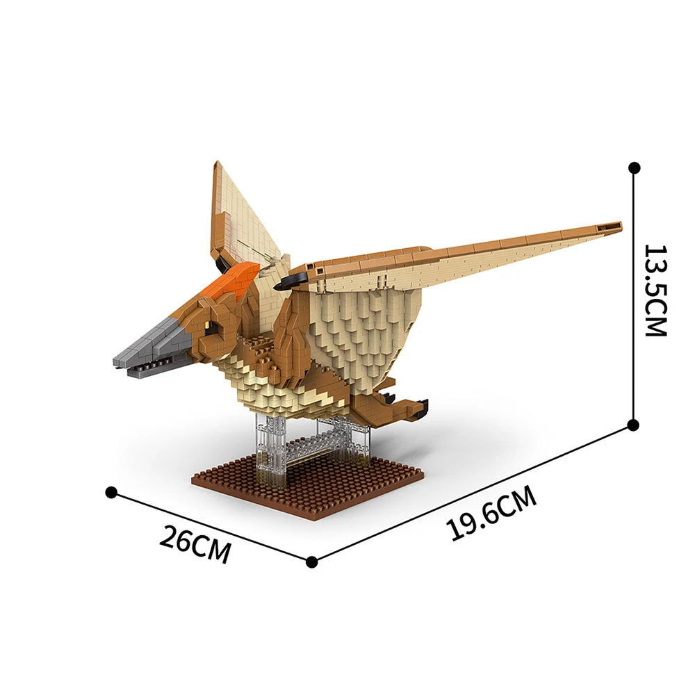 Tyrannosaurus Rex or Velocira Dinosaur Models Micro Mini Building Blocks for Adult Puzzle Toys Perfect Gifts Desktop Decoration
