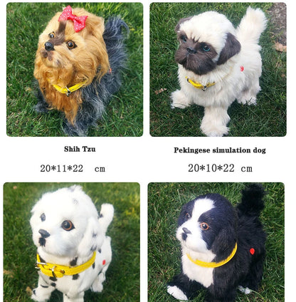 New Simulation Robot Dog Electronic Pet Sound Control Walking Nodding Music Touch Control Robot Animal Pet Children Toy Gifts