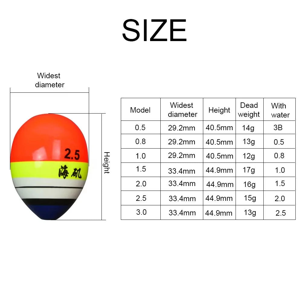 ABS A-Bo Float Outdoor Fishing Float Ocean Rock Fishing Float Transfer Line Sea Fishing 0.5-4.0 Fishing Gear Accessories