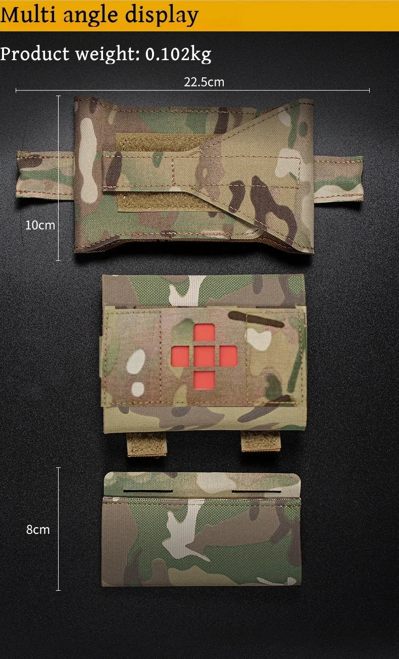 Micro trauma first aid kit, storage bag, trauma survival kit accessories