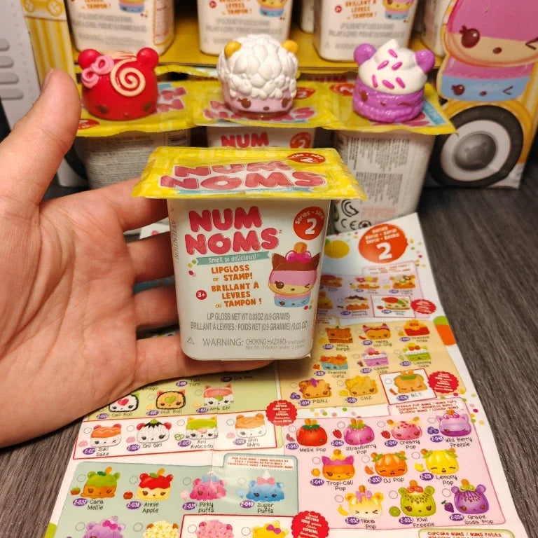 Numnoms Lipgloss Stamp Smell So Delicious Blind Box Doll Gifts Toy Model Anime Figures Collect Ornaments