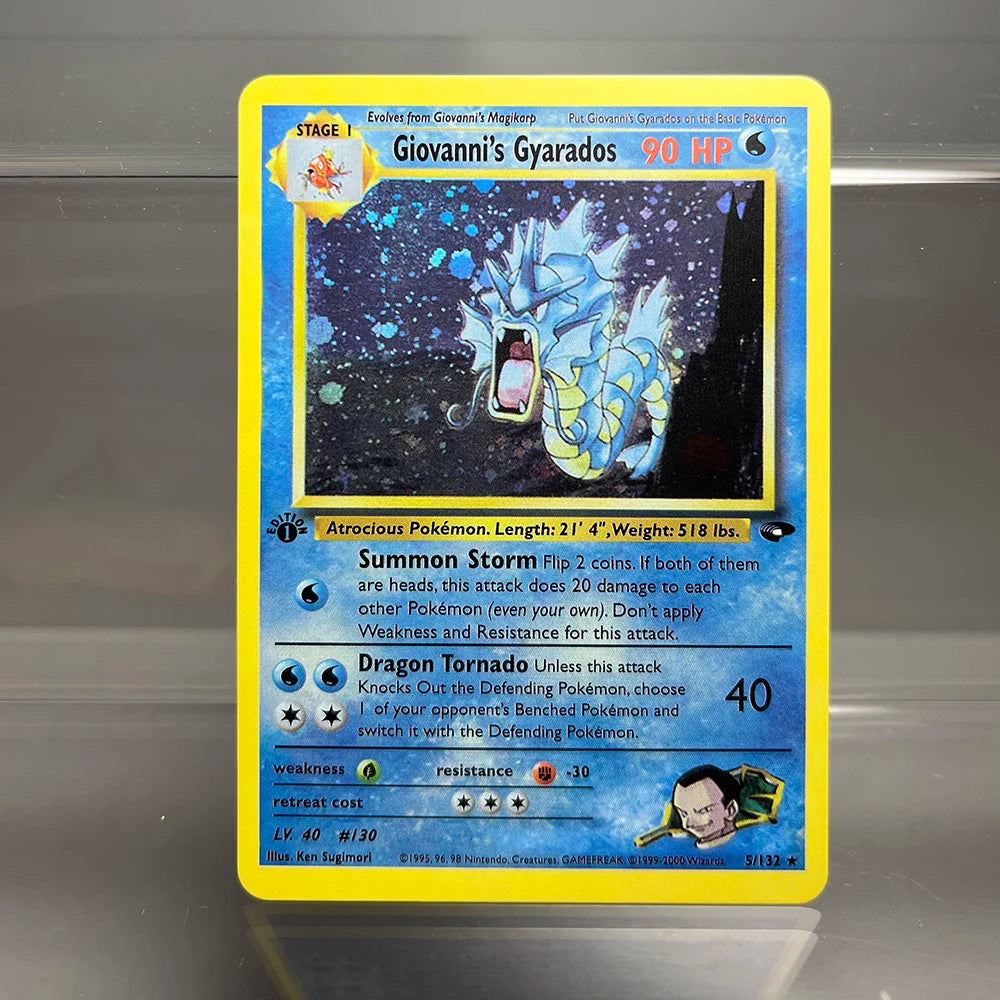 PKM Holographic Single Proxy Cards Lugia Charizard Venusaur Foil Game Collection Cards PTCG Kids Toys