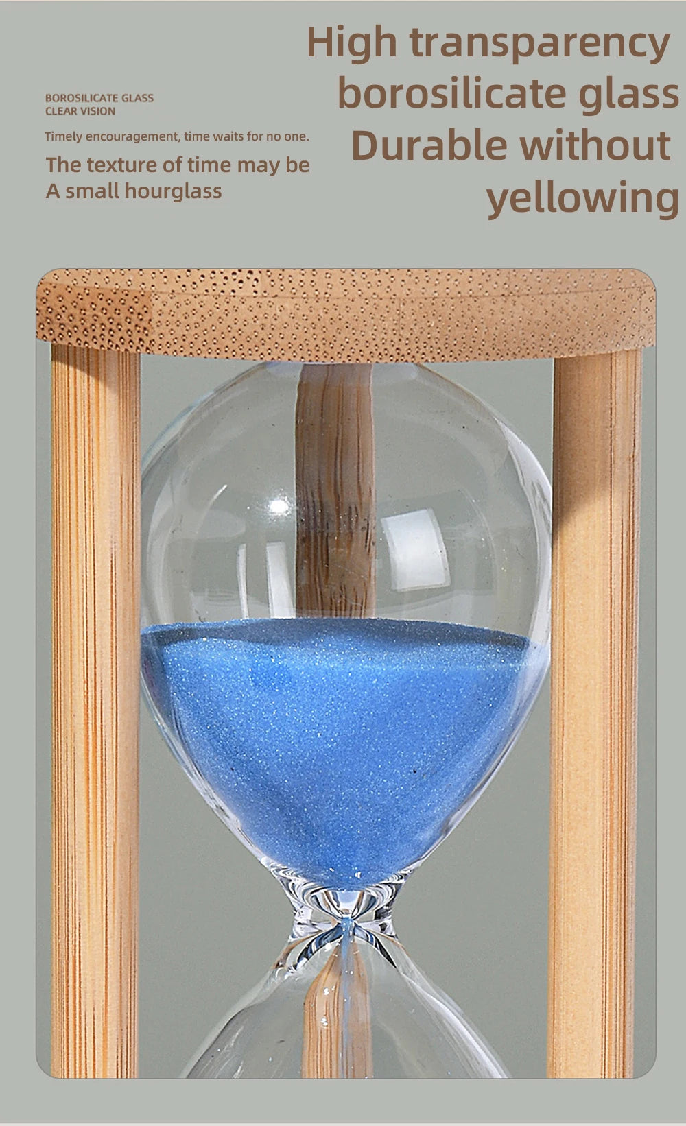 1PCS 3/5/10/15/30 Minutes Wooden Hourglass Timer Home Living Room Desktop Decoration Children Birthday Gift Portable Sand Clock