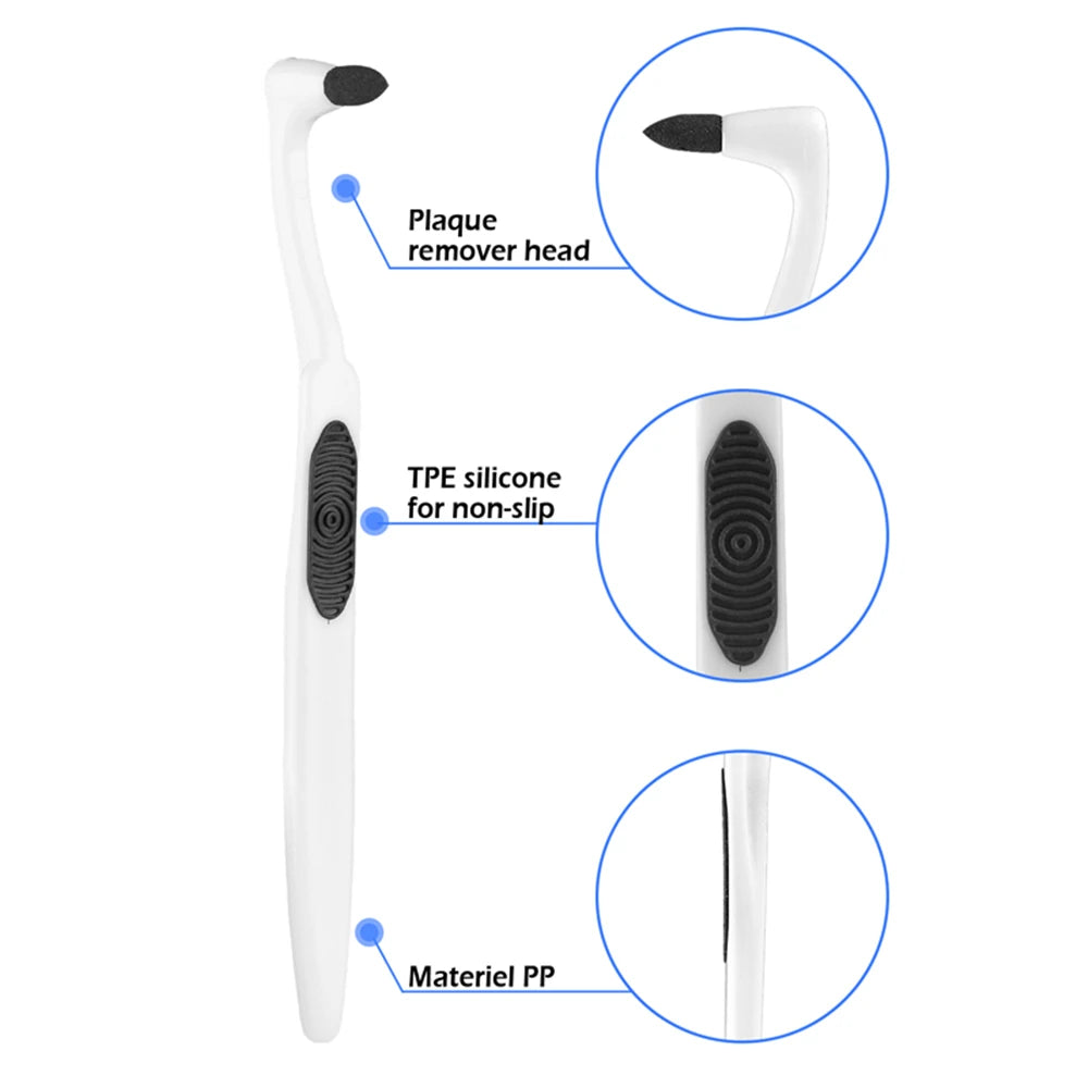 Manual Tooth Stain Remove Tartar/Tea/ Smoke Stains Interdental brush Powerfree Operation Orthodontic Toothbrush Oral Care Tool