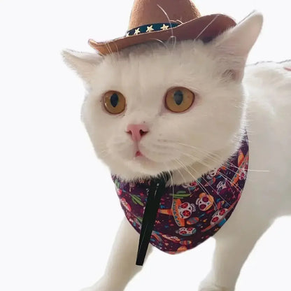 British Pet Dog Hat Star Cowboy Hat Pet Supplies Adjustable Dog Costume Top Hat Headwear Pet Hat Dogs Caps Pet Sun Hats for Cats