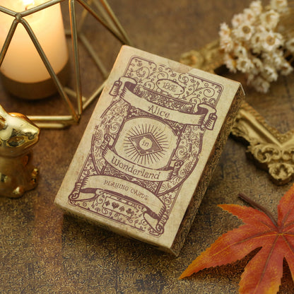 1Set Vintage Style Playing Cards Alice in Wonderland Poker Playing Cards Deck Board Games Retro Poker Never open
