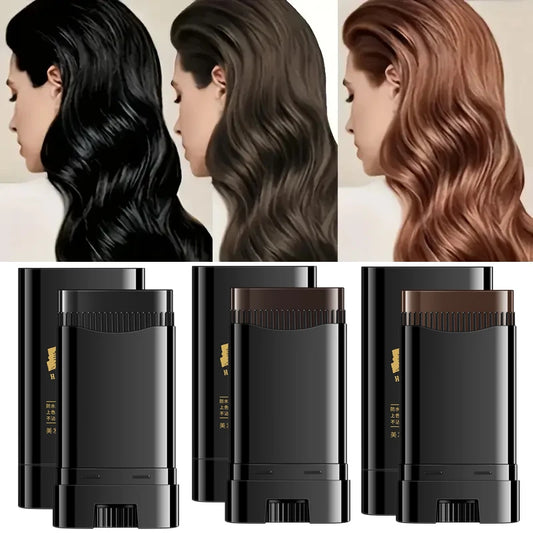 Waterproof Hair Dye Stick - Quickly Covers Gray, Natural Appearance, Long-Lasting Color Retention, Suitable for All Hair Types