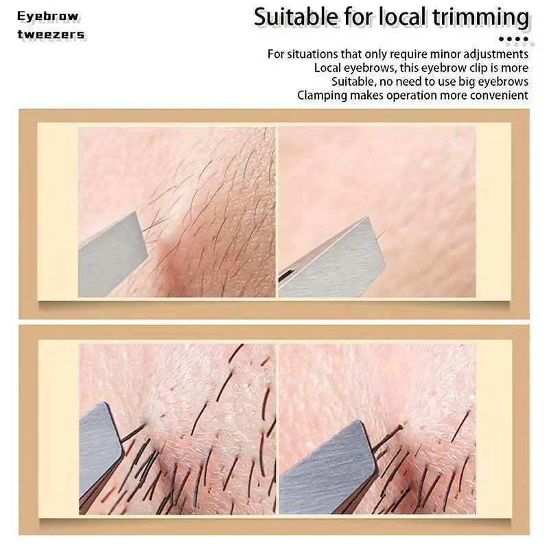 2/4pcs Set Professional Tweezers Set Perfect For Eyebrow Hair Removal Splinter Very Effortless and Relaxed to Remove