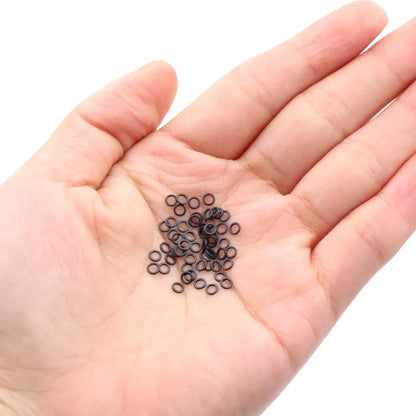 50pcs Carp Fishing Accessories Round Ring Swivels For Hair Chod Rig Pop up Bait Boilie Hook Swivels Connector Terminal Tackle