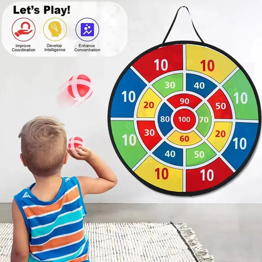 Children with Sticky Ball Large Dart Board Family Interactive Game Educational Arithmetic Indoor/Outdoor Sports Toys Gift