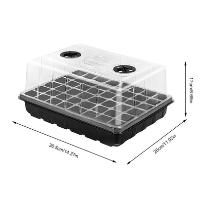 12/24/48 Holes Flower Vegetable Seedling Pots Seedling Tray Garden Pots Durable Seed Germination Plant Flower Pots Grow Box