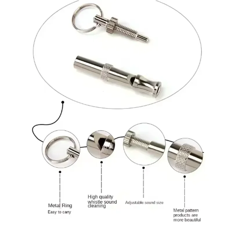 Pet Training Supplies Ultrasonic Dog Whistle Adjustable Frequency Portable Dog/Pigeon Training Whistle Small Dog Training Tool