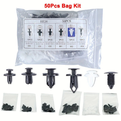Auto Fastener Clip Mixed Car Body Push Retainer Pin Rivet Bumper Door Trim Panel Fastener Kit Car Clips Box or Bag packaging