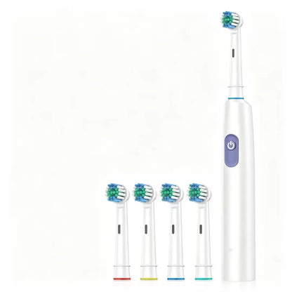 HOMEFISH Bestselling 5-Speed Rotating Electric Toothbrush 360° Rotating Soft Bristle Head Waterproof Sonic Rechargeable