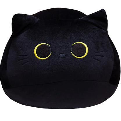 15cm/25cmFluffy Black Cat Plush Toys Stuffed Animal Cats Soft Pillow Nap Cushion Home Decoration Creative Birthday Gift for Kids