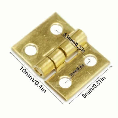 25Pcs Mini Small Metal Hinge for 1/12 House Miniature Cabinet Furniture