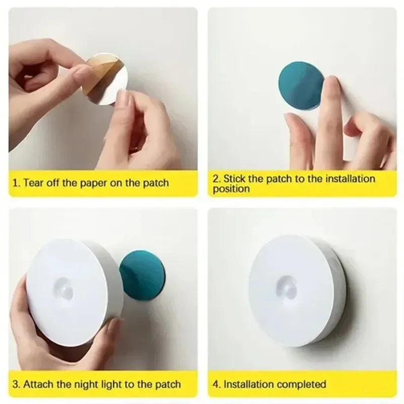 LED Night Light USB Charging Intelligent Human Induction For Bedside Cabinet Home Wardrobe Motion Sensor Light Led Lamp