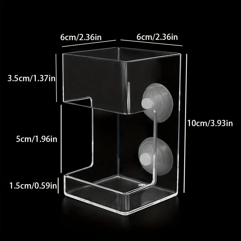 Non-Slip Aquarium Feeder Ring - Essential Fish Feeding Supplies, Floating Food Feeder Square/Round for Fish Tank