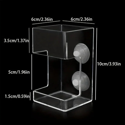 Non-Slip Aquarium Feeder Ring - Essential Fish Feeding Supplies, Floating Food Feeder Square/Round for Fish Tank