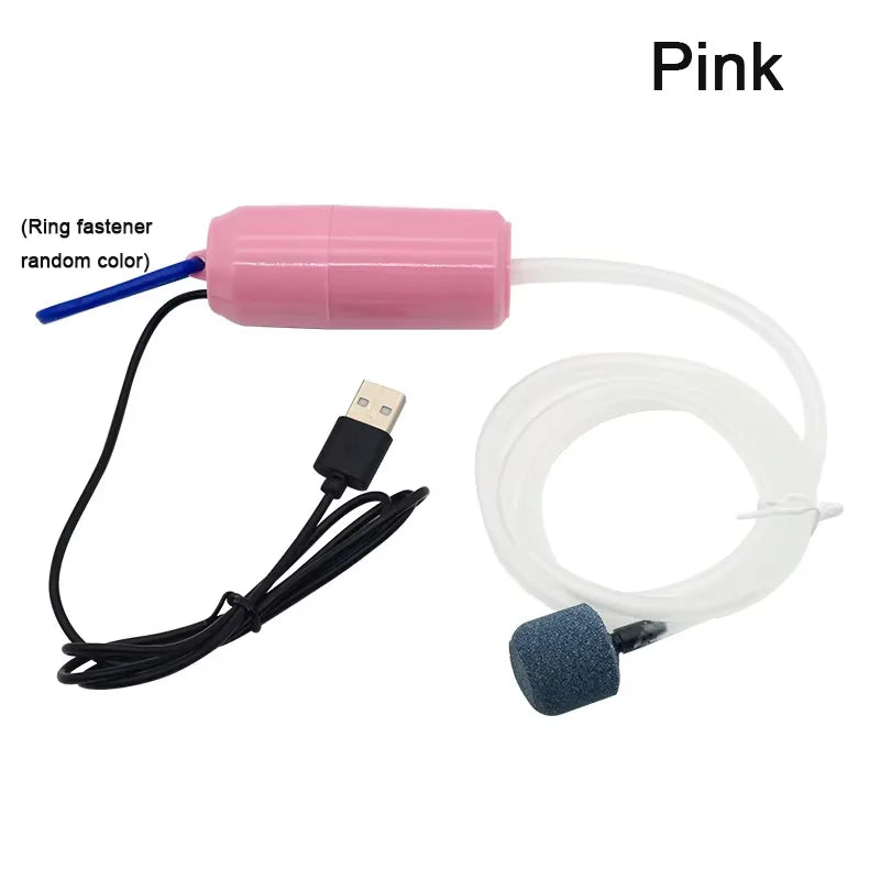 Aquarium USB Air Pump Fish Tank Air Compressor Aquarium Portable Mini Oxygenator Oxygen Aerator Aquarium Accessories 5V