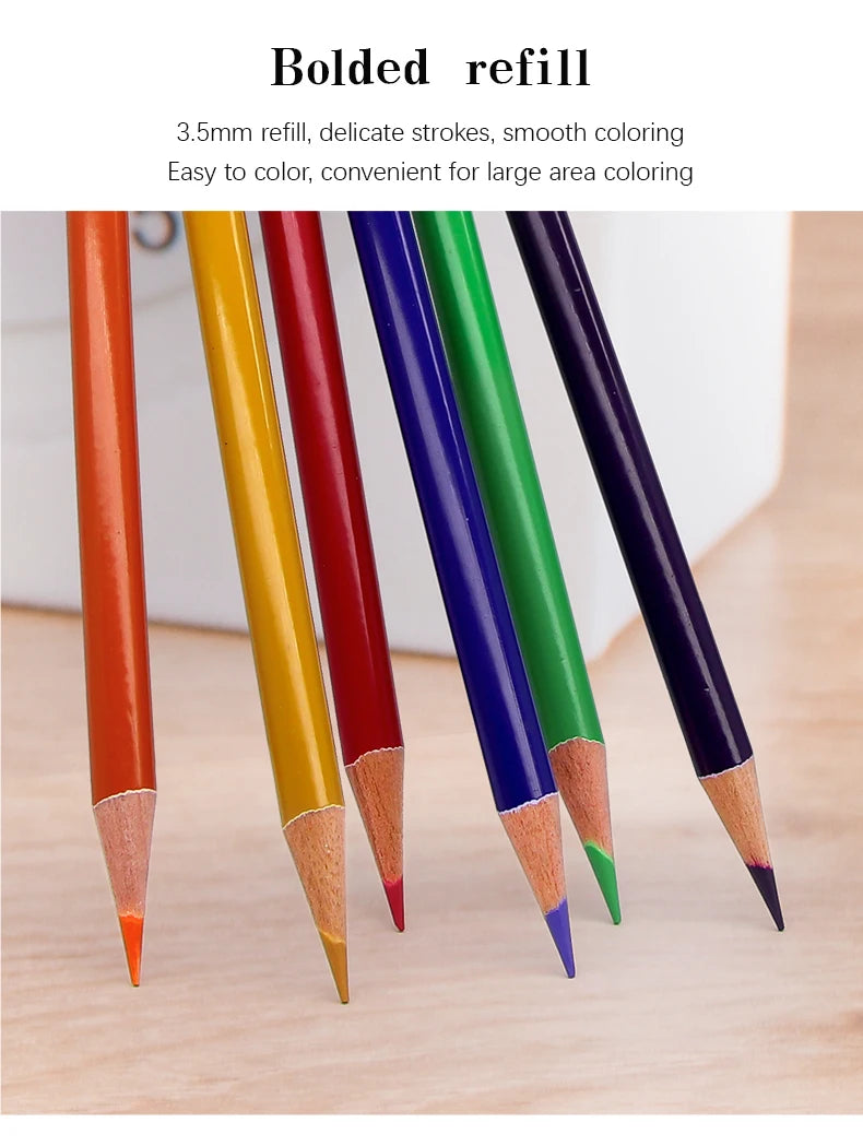 Brutfuner 48/72/120/150/160/180Colors Pencils Professional Oil Wood Soft Watercolor Pencil For School Draw Sketch Art Supplies
