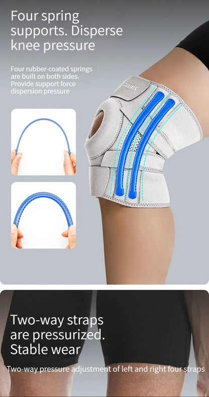AOLIKES 1PCS NEW Knee Brace with Side Stabilizers & Patella Gel Pads,Knee Support for Cycling,Running,Climbing