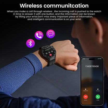 2025 New GT5 Pro Smart Watch Men AMOLED Screen GPS Motion trajectory Heart Rate Monitr Bluetooth Call SmartWatch Waterproof Band