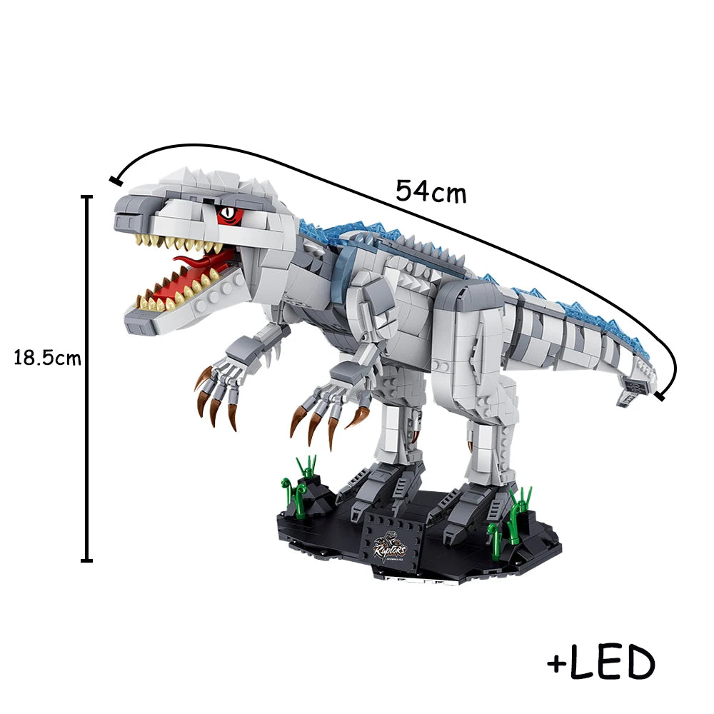 Knew Built Micro Mini Building Blocks Toys Create Your Green Dinosaur Jungle Perfect Children’s Playmate and Decorative Ornament