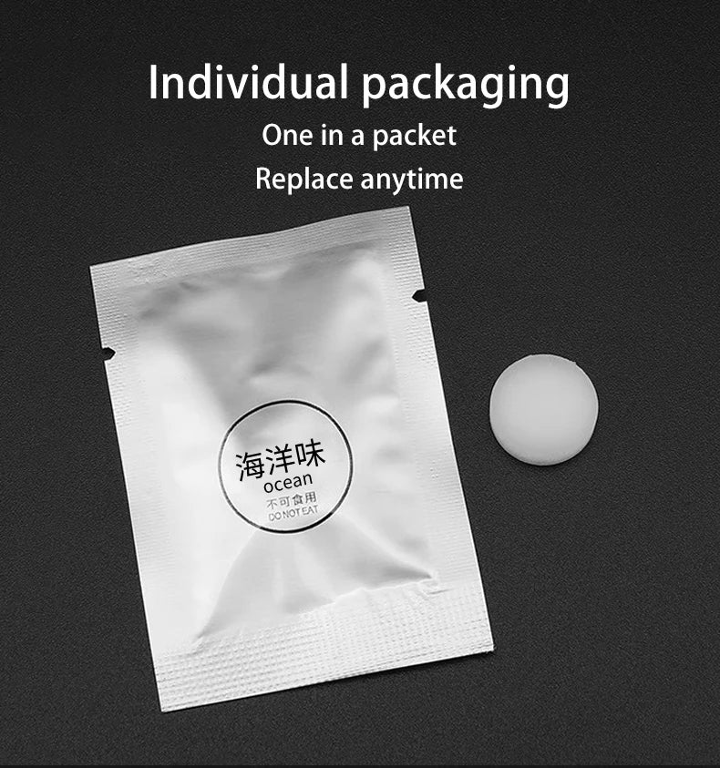 5PCS Car Air Outlet Aromatherapy Tablets Air Outlet Supplement Tablets Small Fan Pe Solid Fragrance Tablets