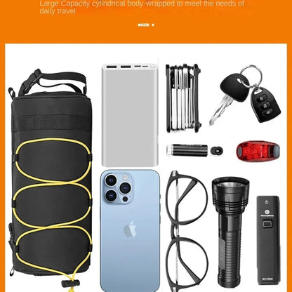 OFFBONDAGE Bike Front Bag Bicycle Bag Storage Outside Multifunction Riding Bag Mountain Bike Front Bag Bicycle Accessories