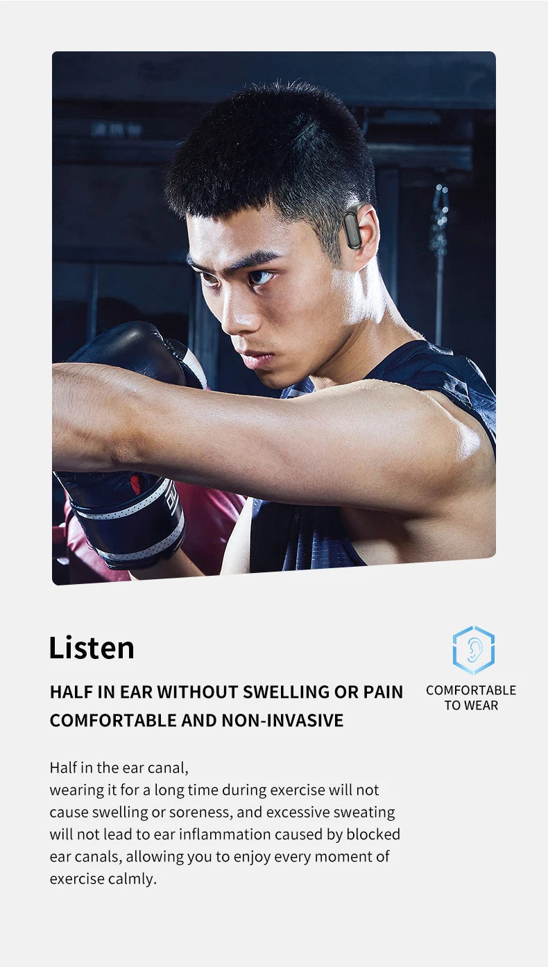 Wireless Bluetooth Headset HD Sound Quality Stereo Universal Headset Touch Light Low Price without the packaging box