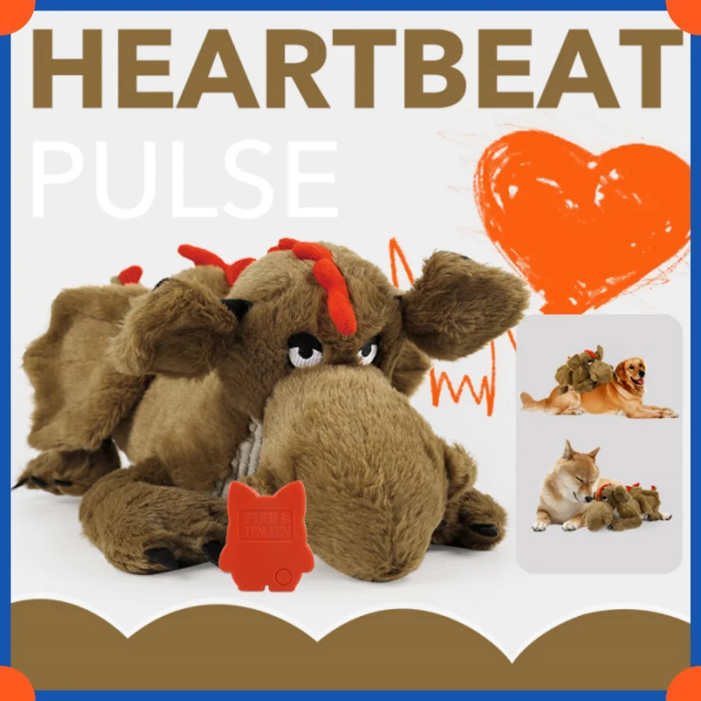 Plush Puppy Heartbeat Toys, Birthday Gifts, Rich Dog Puzzle Toys, Behavior Training, 16 Christmas