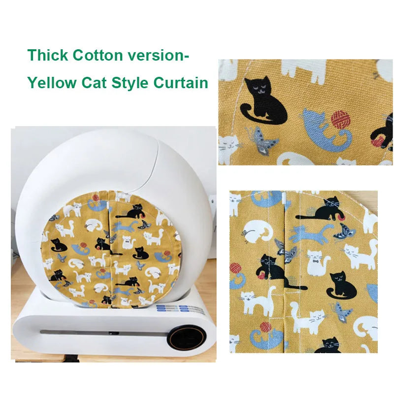 Newly Upgraded High Quality Cat Basin Odor Dust-proof Door Curtain Matching for TONEPIE Self Automatic Litter Box Not Litter Box