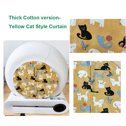 Newly Upgraded High Quality Cat Basin Odor Dust-proof Door Curtain Matching for TONEPIE Self Automatic Litter Box Not Litter Box