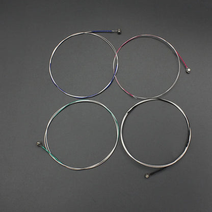 4pcs A Set of Violin Strings E-A-D-G Steel Core Nickel Silver Wound Exquisite Stringed Musical Instrument Parts Accessories