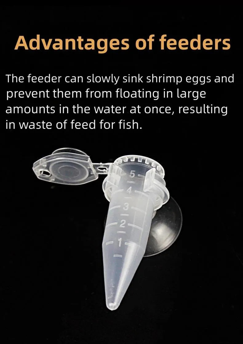 Automatic Fish Feeder Cone Shrimp Egg Worm Funnel Cup Feeding Tool Ring Ornamental Tank Aquarium Accessories With Suction