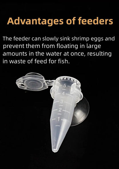 Automatic Fish Feeder Cone Shrimp Egg Worm Funnel Cup Feeding Tool Ring Ornamental Tank Aquarium Accessories With Suction